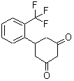 结构式 CAS# 55579-73-2, 5-[2-(三氟甲基)苯基]-1,3-环己烷二酮