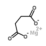 结构式 CAS# 556-32-1, 琥珀酸镁