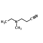 structure of CAS# 55619-09-5, 3-[Ethyl(Methyl)Amino]Propanenitrile;3-[Ethyl(methyl)amino]propanenitrile #;MFCD11129793;propanenitrile, 3-(ethylmethylamino)