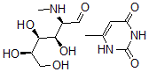 CAS#: 55696-52-1， 2-Deoxy-2-(methylamino)-D-Glucose compd. with 6-methyl-2,4(1H,3H)-pyrimidinedione