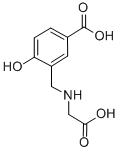 结构式 CAS# 55739-39-4, 3-(羧甲基氨基甲基)-4-羟基苯甲酸