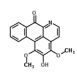 CAS 登录号：5574-23-2， 2-羟基-1,3-二甲氧基-7H-二苯并[去,G]喹啉-7-酮