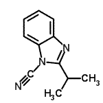 CAS#: 55810-21-4， 2-Isopropyl-1H-Benzimidazole-1-Carbonitrile