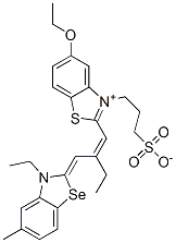 CAS#: 55811-25-1， 5-Ethoxy-2-[2-[(3-Ethyl-5-Methyl-3H-Benzoselenazol-2-Ylidene)Methyl]But-1-Enyl]-3-(3-Sulphonatopropyl)Benzothiazolium