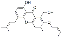 CAS#: 55812-93-6， 8-Hydroxy-1-Hydroxymethyl-3-Methyl-5-(3-Methyl-2-Butenyl)-2-[(3-Methyl-2-Butenyl)Oxy]-9H-Xanthen-9-One