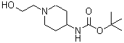 structure of CAS# 558443-53-1, [1-(2-Hydroxyethyl)-4-Piperidinyl]-Carbamic Acid 1,1-Dimethylethyl Ester