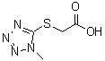structure of CAS# 55862-52-7, [(1-Methyl-1H-Tetrazol-5-Yl)Sulfanyl]Acetic Acid;(1-Methyl-1H -tetrazol-5-ylsulfanyl)-acetic acid;(1-Methyl-1H-tetrazol-5-ylsulfanyl)-acetic acid;[(1-methyl-1H-tetraazol-5-yl)thio]acetic acid