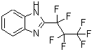 结构式 CAS# 559-37-5, 2-(七氟丙基)苯并咪唑