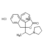CAS#: 5591-44-6， 3-Methyl-1,2-Diphenyl-4-(1-Pyrrolidinyl)-2-Butanyl Acetate Hydrochloride (1:1)