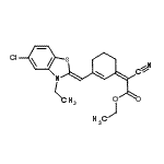 CAS#: 55952-71-1， Ethyl (2Z)-{3-[(Z)-(5-Chloro-3-Ethyl-1,3-Benzothiazol-2(3H)-Ylidene)Methyl]-2-Cyclohexen-1-Ylidene}(Cyano)Acetate