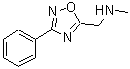 structure of CAS# 55983-96-5, N-Methyl-1-(3-Phenyl-1,2,4-Oxadiazol-5-Yl)Methanamine;Methyl-(3-phenyl-[1,2,4]oxadiazol-5-ylmethyl)amine;Methyl-(3-phenyl-[1,2,4]oxadiazol-5-ylmethyl)-amine;Methyl-(3-Phenyl-[1,2,4]Oxadiazol-5-Yl-Methyl)-Amine