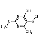 CAS#: 55996-10-6， 2-Methoxy-6-Methyl-5-(Methylsulfanyl)-4(1H)-Pyrimidinone
