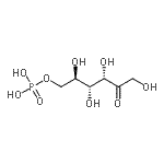 结构式 CAS# 56-83-7, 6-O-膦酰-D-果糖