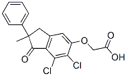 CAS 登录号：56049-88-8， [(6,7-二氯-2,3-二氢-2-甲基-1-氧代-2-苯基-1H-茚-5-基)氧基]乙酸