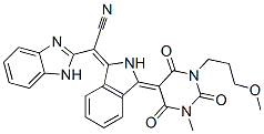 CAS#: 56195-26-7， alpha.-[2,3-Dihydro-3-[Tetrahydro-1-(3-Methoxypropyl)-3-Methyl-2,4,6-Trioxo-5(2H)-Pyrimidinylidene]-1H-Isoindol-1-Ylidene]-1H-Benzimidazole-2-Acetonitrile