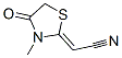 CAS 登录号：56196-65-7， (2Z)-(3-甲基-4-氧代-1,3-噻唑烷-2-亚基)乙腈