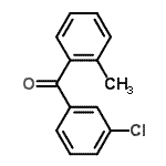structure of CAS# 5621-69-2, (3-Chlorophenyl)(2-Methylphenyl)Methanone;3-Chloro-2'-methylbenzophenone