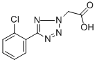 结构式 CAS# 5626-38-0, [5-(2-氯苯基)-2H-四唑-2-基]乙酸