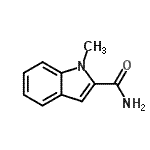 结构式 CAS# 56297-43-9, 1-甲基-1H-吲哚-2-甲酰胺