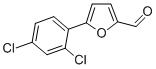 structure of CAS# 56300-69-7, 5-(2 4-Dichlorophenyl)Furfural;5-(2 4-DICHLOROPHENYL)FURFURAL  97