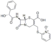 CAS#: 56369-20-1， 2-[[(7R)-7-[[(R)-2-Phenyl-2-Hydroxy-1-Oxoethyl]Amino]-4-Carboxycepham-3-En-3-Yl]Methylthio]Pyridine 1-Oxide