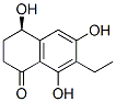 CAS 登录号:56495-97-7, (4R)-7-乙基-3,4-二氢-4,6,8-三羟基-1(2H)-萘酮