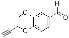 structure of CAS# 5651-83-2, 3-Methoxy-4-Prop-2-Ynyloxy-Benzaldehyde;3-METHOXY-4-PROP-2-YNYLOXY-BENZALDEHYDE