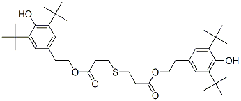 CAS 登录号：56525-25-8， 二[2-[3,5-二(1,1-二甲基乙基)-4-羟基苯基]乙基] 3,3'-硫代二丙酸酯