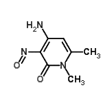 CAS#: 5658-87-7， 4-Amino-1,6-Dimethyl-3-Nitroso-2(1H)-Pyridinone