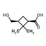 CAS#: 566190-42-9， (1R,3S)-3-(Hydroxymethyl)-2,2-Dimethylcyclobutanecarboxylic Acid