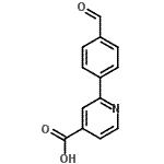 结构式 CAS# 566198-32-1, 2-(4-甲酰基苯基)异烟酸
