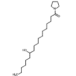 CAS#: 56666-49-0， 12-Hydroxy-1-(1-Pyrrolidinyl)-1-Octadecanone