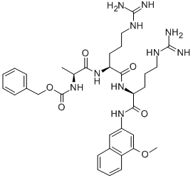 CAS#: 56674-16-9， N-[(Phenylmethoxy)carbonyl]-L-alanyl-L-arginyl-N-(4-methoxy-2-naphthalenyl)-L-Argininamide
