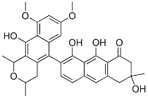 CAS#: 56678-09-2， (7S)-7-[(1R,3S)-3,4-Dihydro-10-hydroxy-7,9-dimethoxy-1,3-dimethyl-1H-naphtho[2,3-c]pyran-5-yl]-3,4-dihydro-3,8,9-trihydroxy-3-methyl-1(2H)-Anthracenone