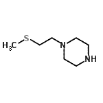 structure of CAS# 56764-71-7, 1-(2-Methylsulfanylethyl)Piperazine;1-(2-(methylthio)ethyl)piperazine;1-[2-(methylthio)ethyl]piperazine;1-[2-(methylthio)ethyl]piperazine dihydrochloride