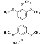 structure of CAS# 56772-00-0, 3,3',4,4',5,5'-Hexamethoxybiphenyl;3,3',4,4',5,5'-Hexamethoxy-1,1'-biphenyl #