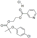 CAS#: 56775-91-8， 2-[2-(4-Chlorophenoxy)-2-Methylpropionyloxy]Ethyl Nicotinate Hydrochloride