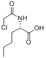 structure of CAS# 56787-36-1, N-(Chloroacetyl)-L-Norleucine;2-[(2-Chloro-1-Oxoethyl)Amino]Hexanoic Acid;2-(2-Chloroethanoylamino)Hexanoic Acid;N-(Chloroacetyl)Norleucine