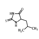 CAS#: 56805-19-7， 5-Isobutyl-2-Thioxo-4-Imidazolidinone