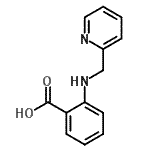 结构式 CAS# 5691-02-1, 2-[(2-吡啶基甲基)氨基]苯甲酸