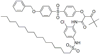 CAS#: 56912-29-9， N-[2-Chloro-5-[(Hexadecylsulphonyl)Amino]Phenyl]-4,4-Dimethyl-3-Oxo-2-[4-[[4-(Phenylmethoxy)Phenyl]Sulphonyl]Phenoxy]Valeramide