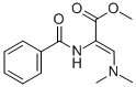 structure of CAS# 56952-04-6, Methyl (Z)-2-Benzoylamino-3-Dimethylaminopropenoate;Methyl 2-(Benzoylamino)-3-Dimethylamino-Prop-2-Enoate;3-Dimethylamino-2-[(Oxo-Phenylmethyl)Amino]Prop-2-Enoic Acid Methyl Ester;2-(Benzoylamino)-3-Dimethylamino-Acrylic Acid Methyl Ester