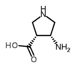 CAS#: 569682-61-7， (3R,4R)-4-Amino-3-Pyrrolidinecarboxylic Acid