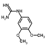 structure of CAS# 57004-61-2, 1-(3,4-Dimethoxyphenyl)Guanidine;N-(3,4-dimethoxyphenyl)guanidine;N-(3,4-dimethoxyphenyl)guanidine metanesulfonate