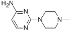 结构式 CAS# 57005-71-7, 2-(4-甲基-1-哌嗪基)-4-嘧啶胺