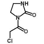 结构式 CAS# 57013-09-9, 1-(氯乙酰基)-2-咪唑烷酮