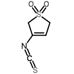 结构式 CAS# 571155-23-2, 3-异硫氰酸基-2,5-二氢噻吩1,1-二氧化物