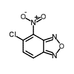 structure of CAS# 5714-17-0, 5-Chloro-4-Nitro-2,1,3-Benzoxadiazole;5-Chloro-4-nitro-2,1,3-benzoxadiazole #;5-Chloro-4-nitro-benzo[1,2,5]oxadiazole;5-chloro-4-nitrobenzo[c][1,2,5]oxadiazole