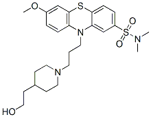 CAS#: 57218-10-7， 10-[3-[4-(2-Hydroxyethyl)Piperidino]Propyl]-7-Methoxy-N,N-Dimethyl-10H-Phenothiazine-2-Sulphonamide