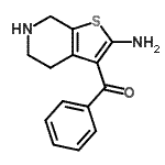 CAS#: 57226-72-9， (2-Amino-4,5,6,7-Tetrahydrothieno[2,3-c]Pyridin-3-Yl)(Phenyl)Methanone